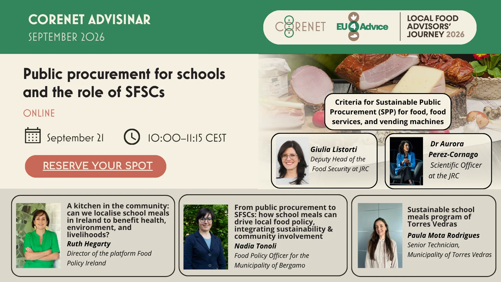 corenet - Advisinar: Public procurement for schools and the role of SFSCs (September 2026)